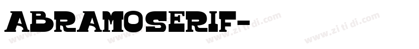 Abramo Serif字体转换
